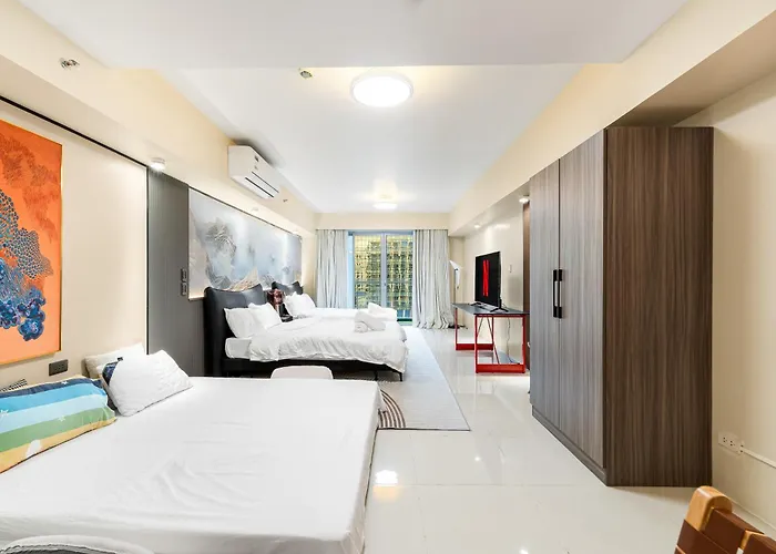 Cozy Family With View Near Of Dreams Casino, Airport, Solaire, Okada, Ayala Malls And Moa Apartment Manila